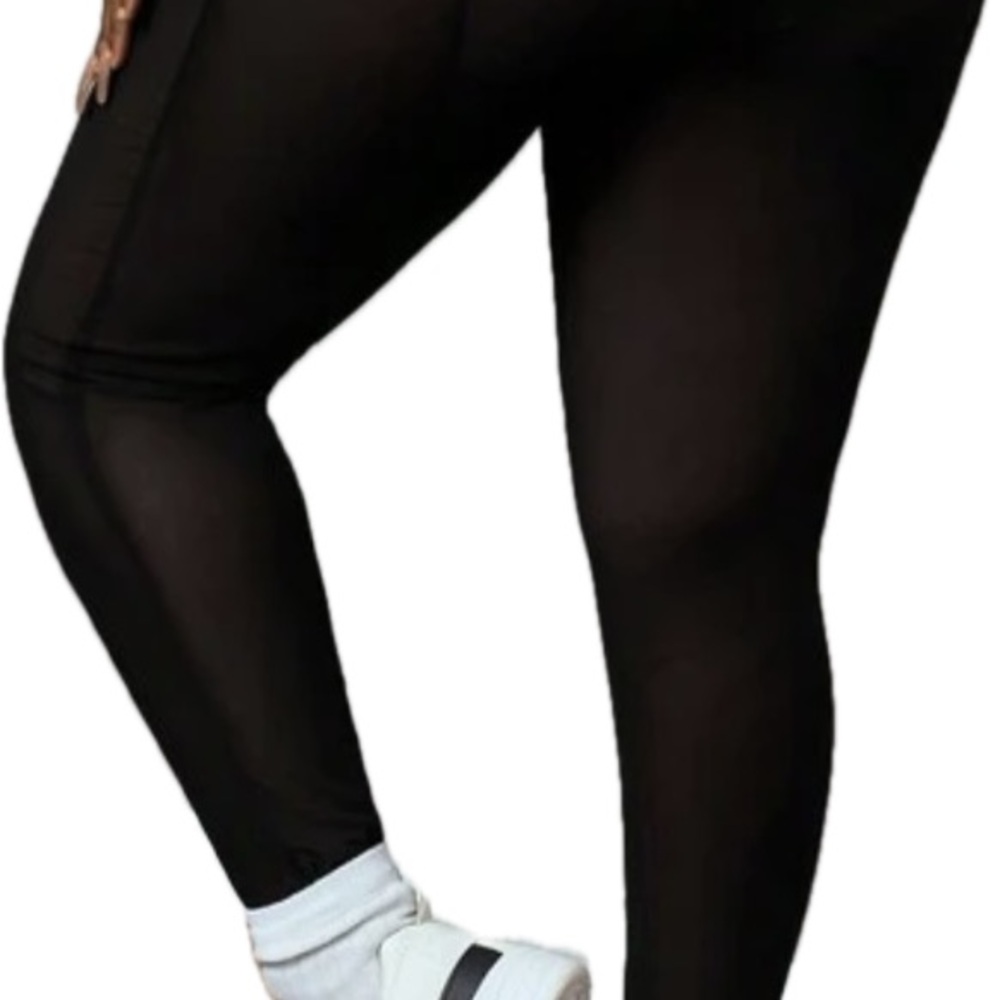 Black Mesh Leggings